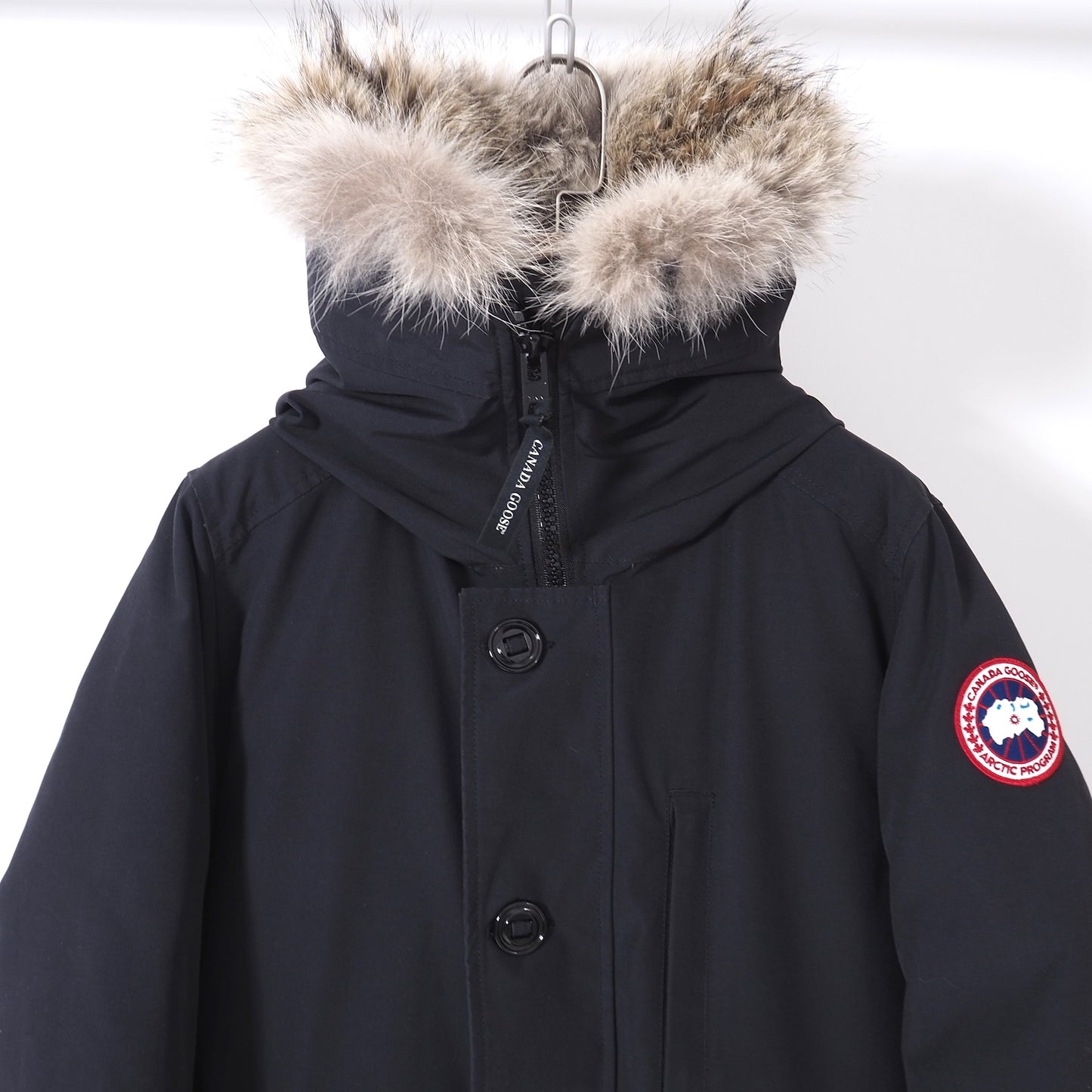 カナダグース CANADA GOOSE 国内正規品 JASPER PARKA ダウンジャケット 3438JM R S ブラック メンズ 正規品 4-YK005