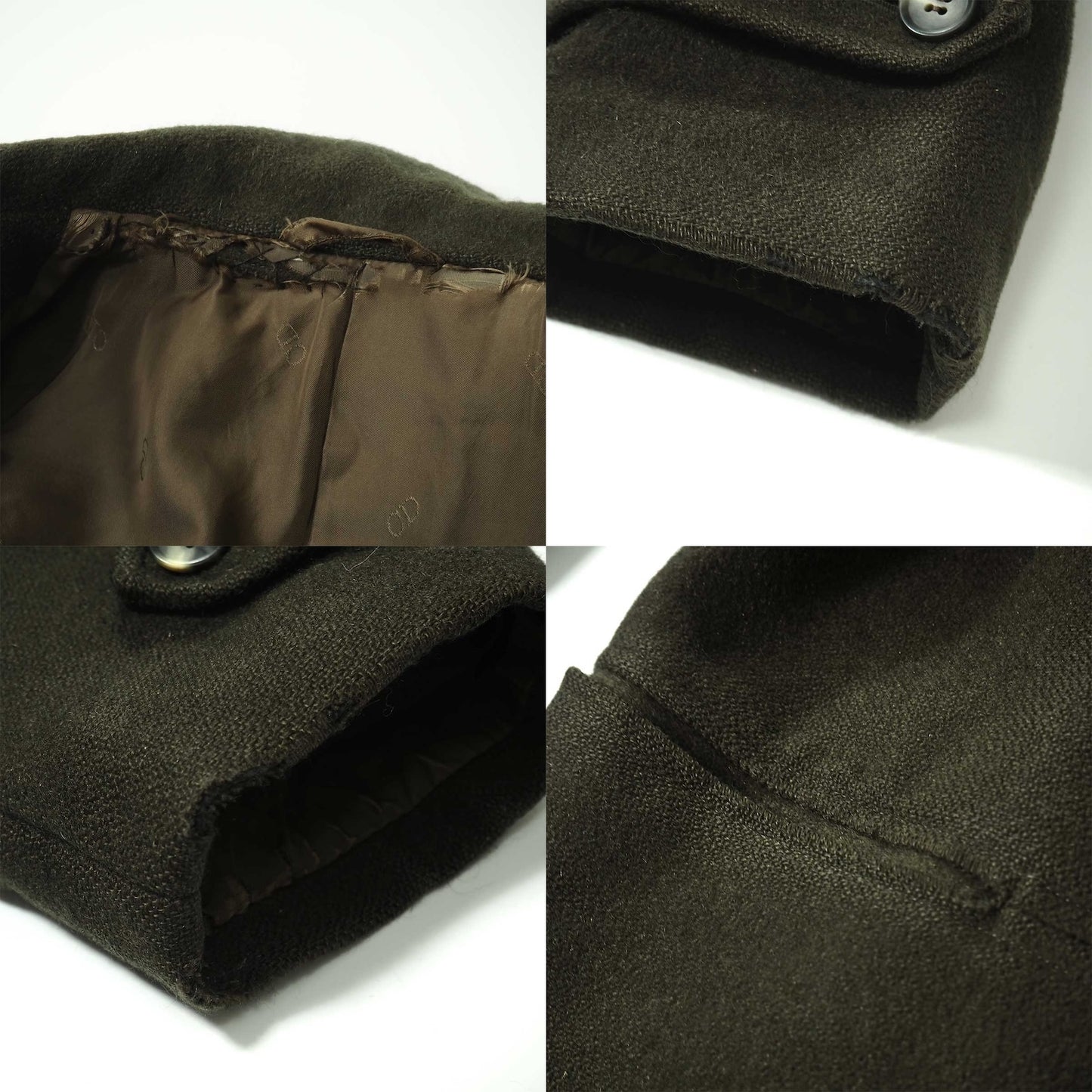 クリスチャンディオール Christian Dior MONSIEUR ヴィンテージ コート ダークグリーン メンズ 正規品 5-YK005