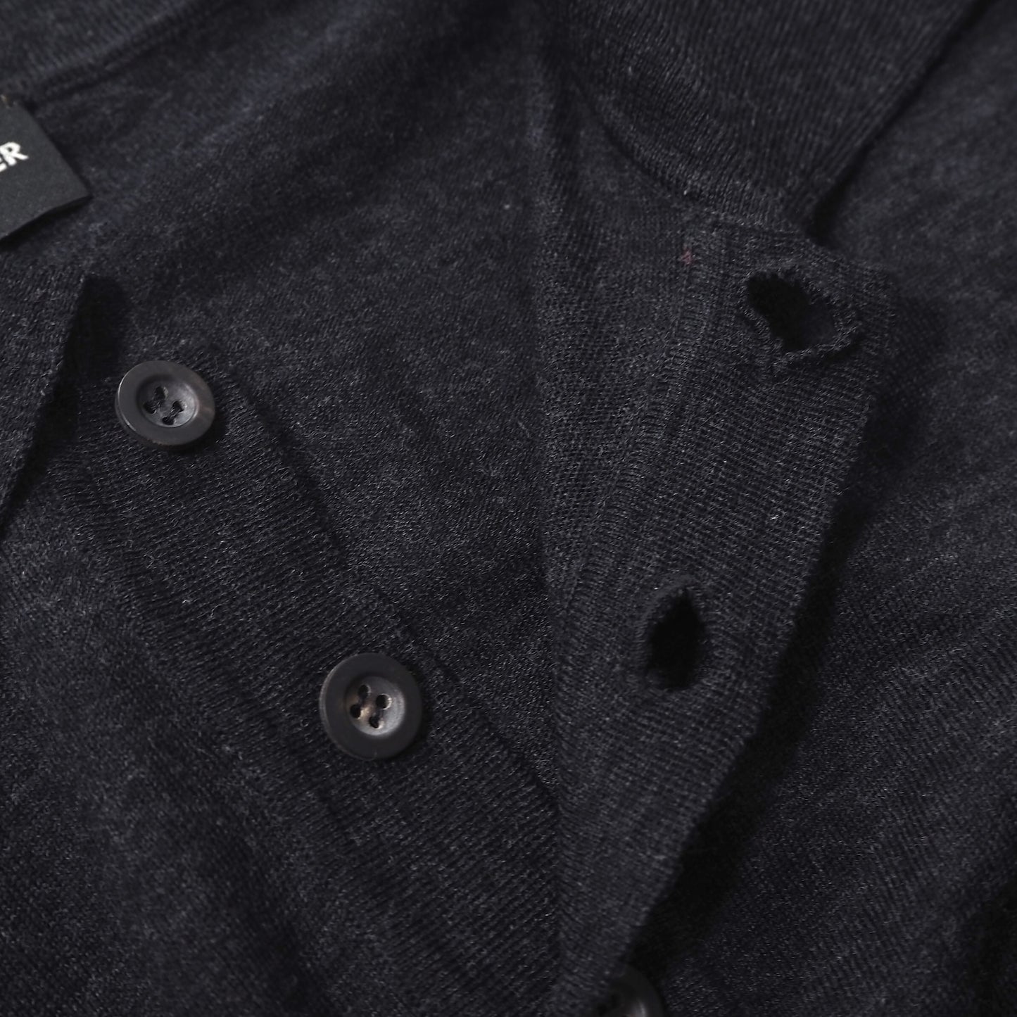 ジルサンダー JIL SANDER 長袖 ニット シャツ ダークグレー メンズ  S相当 正規品 2-DH113